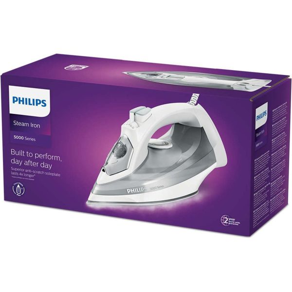 Philips Steam Iron Series 5000 320 ml 2400 W DST5010 Grey/White - Image 5